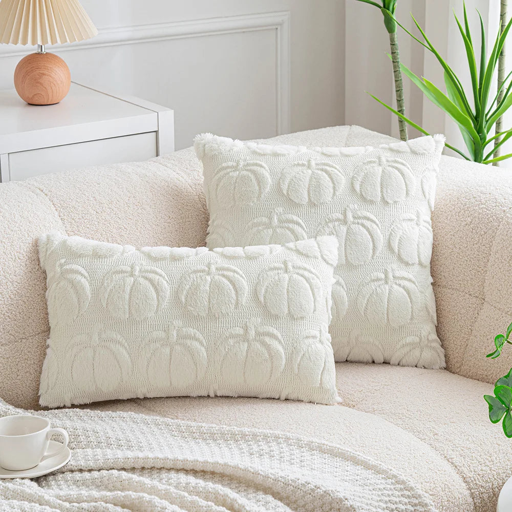 Pumpkin Throw Pillow Cover/Pillowcase Autumn Theme Beautiful and Comfy (PILLOW INSERTS NOT INCLUDED)