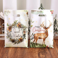 10/20/50pcs Christmas Gift Bags - Stylized Packaging Bag Holiday Christmas