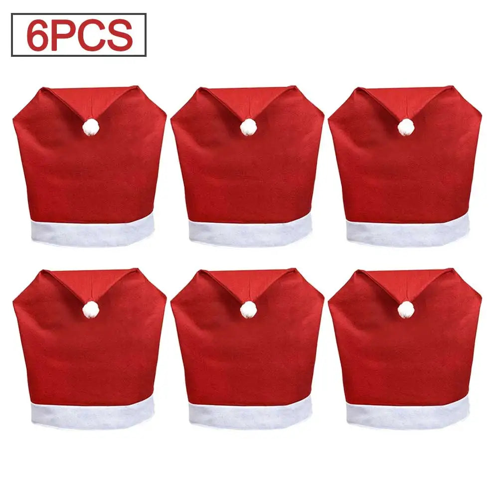 Christmas Chair Cover - Christmas Dining Party Santa Claus Decoration