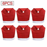 Christmas Chair Cover - Christmas Dining Party Santa Claus Decoration