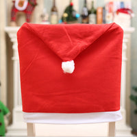 Christmas Chair Cover - Christmas Dining Party Santa Claus Decoration
