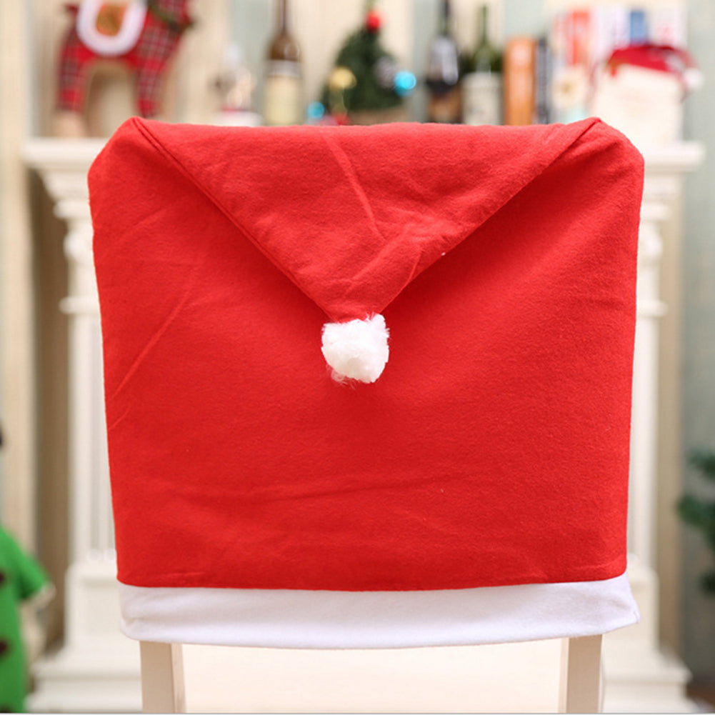 Christmas Chair Cover - Christmas Dining Party Santa Claus Decoration
