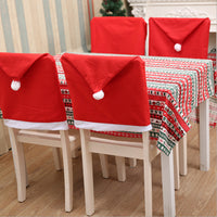 Christmas Chair Cover - Christmas Dining Party Santa Claus Decoration