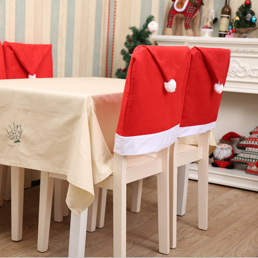 Christmas Chair Cover - Christmas Dining Party Santa Claus Decoration