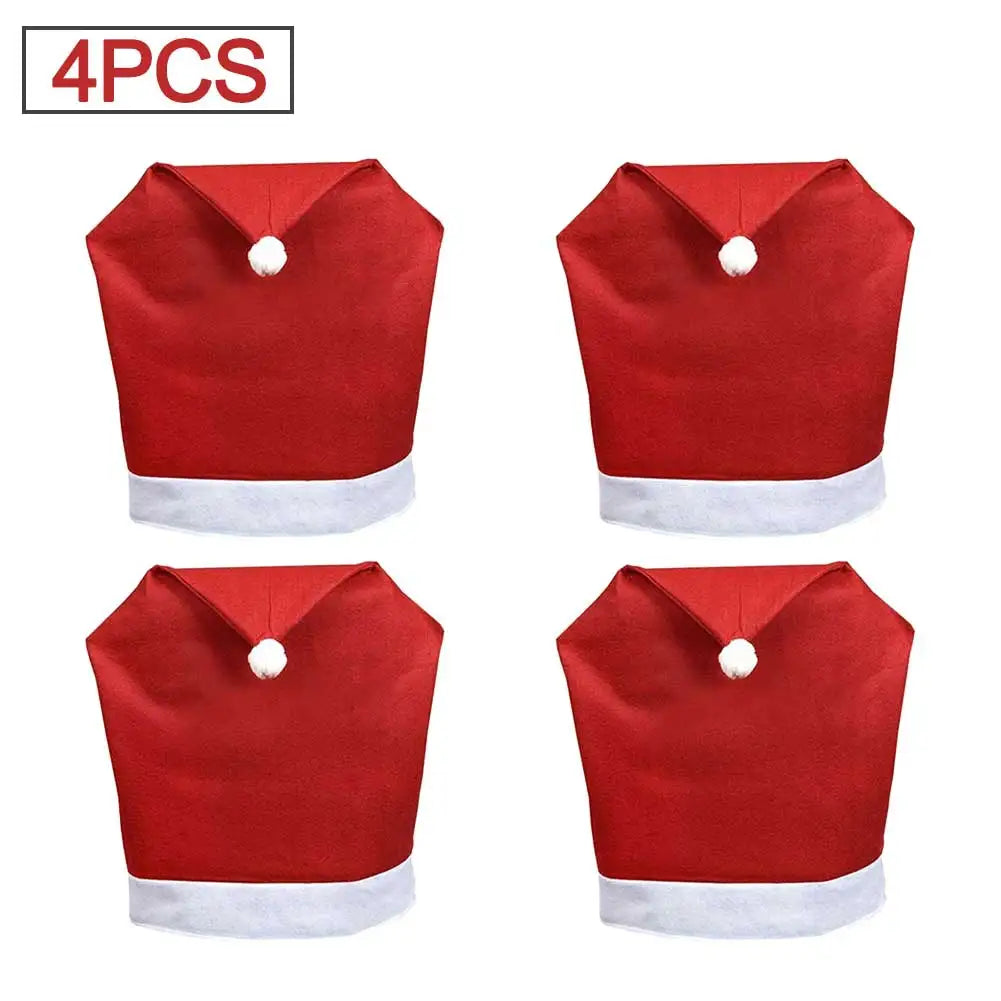Christmas Chair Cover - Christmas Dining Party Santa Claus Decoration