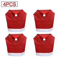 Christmas Chair Cover - Christmas Dining Party Santa Claus Decoration